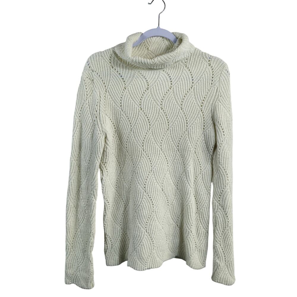 Sundance Champlin Turtleneck Sweater Cream Size Medium